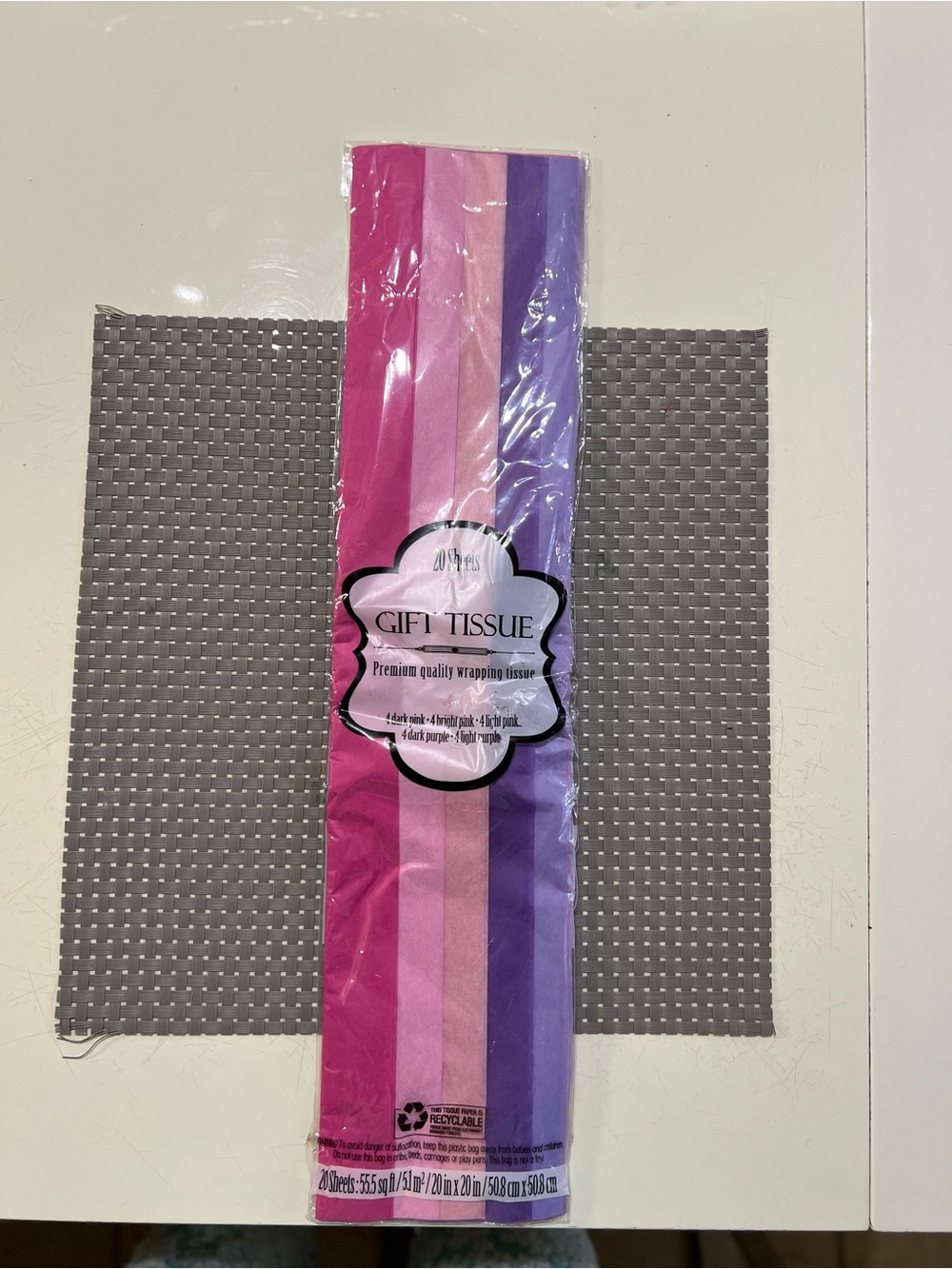 Premium Gift Tissue Paper Pack - Pink & Purple